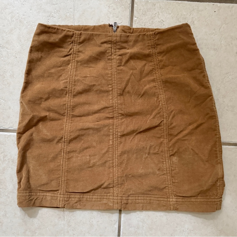 Free People Modern Femme Cord Mini Skirt